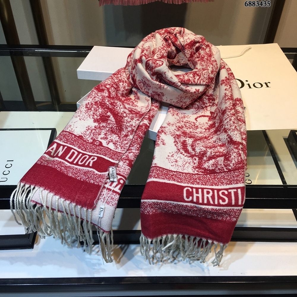 🔥 dior scarf Dior scarf with double face print shawl